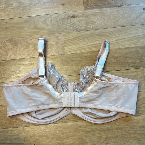 Pour Moi Bra Imogen Rose Embroidered Beige NWOT Size 42H - Picture 5 of 8